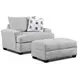 Premier Taupe Performance Fabric Upholstered Rectangular Storage Ottoman