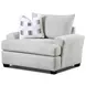 Premier Taupe Performance Fabric Upholstered Chair and A Half with Pillow