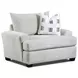 Premier Taupe Performance Fabric Upholstered Chair and A Half with Pillow