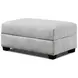 Premier Taupe Performance Fabric Upholstered Rectangular Storage Ottoman