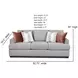 Maclean Taupe 93" Sofa