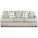 Premier Taupe Performance Fabric 93" Sofa with Flared Arm