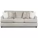 Nolte Pebble Taupe 93" Sofa with Flared Arm