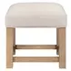 Corso Taupe Mist Upholstered Console Stool