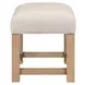 Corso Taupe Mist Upholstered Console Stool