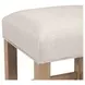 Corso Taupe Mist Upholstered Console Stool