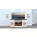 K3512MB Marble White 78" TV Stand with Electric Fireplace and LED