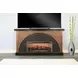 K3515BUC-W Black Magic and Umbra 78" Gabriella TV Stand with Mantle
