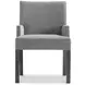 Menton Gray Arm Chair Set of 2