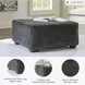 Biddeford Shadow Oversized Accent Ottoman