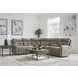Point Break Mushroom Modular Triple Power Reclining Sectional with Console and USB Charging