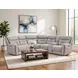 Point Break Telluride Stone Power Reclining RAF Sectional with Power Headrest and Lumbar