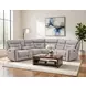 Point Break Telluride Stone Power Reclining RAF Sectional with Power Headrest and Lumbar