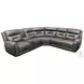 Point Break True Grit Greystone Triple Power Reclining RAF Sectional