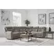 Point Break Mushroom 3 Piece Modular Triple Power Reclining Loveseat Sectional with Hidden Cup Holders and USB Charging