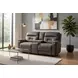 Point Break Brown 90" Triple Power Reclining Sofa with Drop Down Tray Table and USB Charging