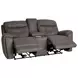 Point Break Brown 90" Triple Power Reclining Sofa with Drop Down Tray Table and USB Charging