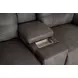 Point Break Brown 90" Triple Power Reclining Sofa with Drop Down Tray Table and USB Charging