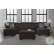 Landsings Chocolate 3 Piece Modular Sectional with Double Chaise