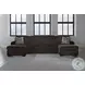 Landsings Chocolate 3 Piece Modular Sectional with Double Chaise