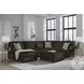 Landsings Chocolate 3 Piece Modular Sectional with LAF Chaise