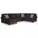 Landsings Chocolate 3 Piece Modular Sectional with LAF Chaise