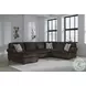 Landsings Chocolate 3 Piece Modular Sectional with LAF Chaise