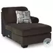 Landsings Chocolate 3 Piece Modular Sectional with Double Chaise
