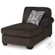 Landsings Chocolate 3 Piece Modular Sectional with Double Chaise