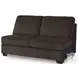 Landsings Chocolate 3 Piece Modular Sectional with Double Chaise