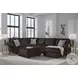 Landsings Chocolate 3 Piece Modular Sectional with RAF Chaise