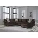 Landsings Chocolate 3 Piece Modular Sectional with RAF Chaise