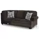 Landsings Chocolate 3 Piece Modular Sectional with LAF Chaise