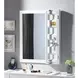 Cargo White Rectangular Vanity Mirror with Storage