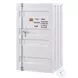 Cargo White Chest with Door and Shelves