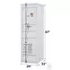 Cargo White 1 Door Wardrobe