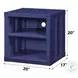 Cargo Blue Nightstand with USB Charging