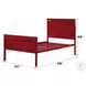 Cargo Red Twin Panel Bed