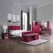 Cargo Red Rectangular Vanity Mirror with Storage
