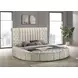 Sonya Ivory King Upholstered Panel Storage Bed