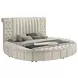 Sonya Ivory King Upholstered Panel Storage Bed