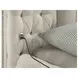 Sonya Ivory King Upholstered Panel Storage Bed