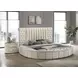Sonya Ivory 2 Drawer Upholstered Nightstand Bedside Table