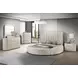 Sonya Ivory 2 Drawer Upholstered Nightstand Bedside Table
