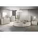 Sonya Ivory Upholstered 6 Drawer Dresser