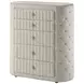 Sonya Ivory Upholstered 5 Drawer Chest