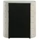 Sonya Ivory Upholstered 5 Drawer Chest