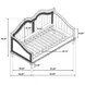 Evangeline Silver And Ivory Twin Daybed