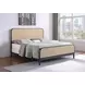 Lanewood Black Open Cane Webbing King Metal Bed