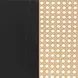 Lanewood Black Open Cane Webbing King Metal Bed